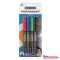 Alkoholos marker készlet, 1mm, M, Centropen 2846 bliszteres, 4 különféle  szín