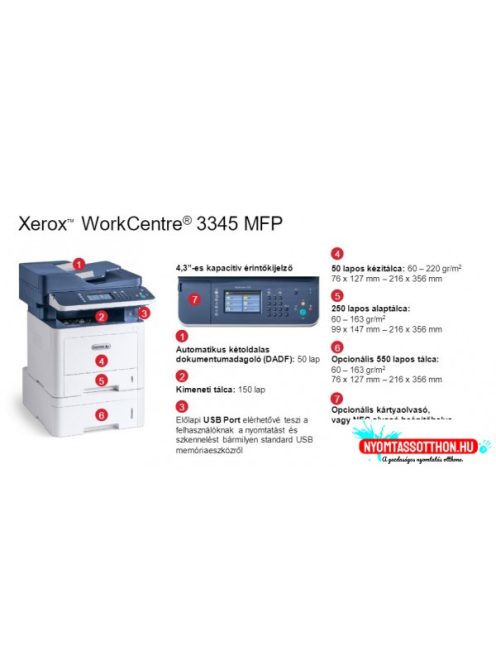 Xerox WorkCentre 3345DNW DADF MFP