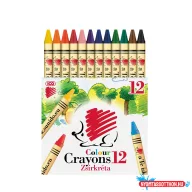 Zsírkréta készlet, kerek SÜNI, 12klf. szín