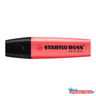   Szövegkiemelõ 2-5mm, vágott hegyû, STABILO Boss original piros