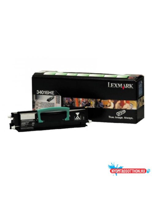 Lexmark E33x/34x High Return Toner 6.000 oldal (Eredeti) 34016HE