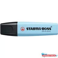   Szövegkiemelõ 2-5mm, vágott hegyû, STABILO Boss original Pastel jeges kék
