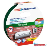   Ragasztószalag, rögzítószalag kültéri 19mmX5m PowerBond Tesa