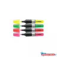  Szövegkiemelõ készlet 2-5mm, vágott hegyû STABILO Luminator, 4 különféle  szín