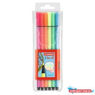   Rostirón, filctoll készlet, 1mm, M Stabilo PEN metallic 6806/8-32 6 db-os klt.