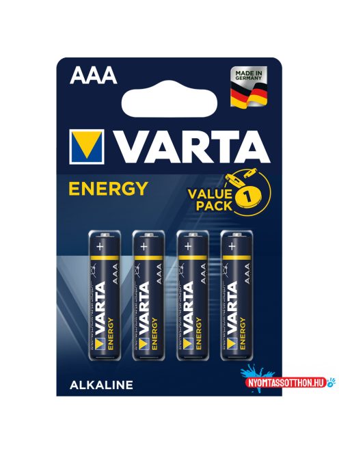 Elem AAA mikro LR03 Energy 4 db/csomag, Varta