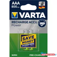   Elem tölthetõ akku AAA mikro 800 mAH Power 2 db/csomag, Varta