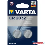 Gombelem CR2032 2 db/csomag, Varta