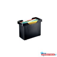   Függõmappa tároló, mûanyag 5 db függõmappával Leitz Plus fekete