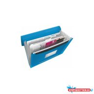   Irattartó mappa, harmonikamappa, A4, PP 6 rekeszes Esselte Vivida kék