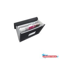   Irattartó mappa, harmonikamappa, A4, PP 6 rekeszes Esselte Vivida fekete