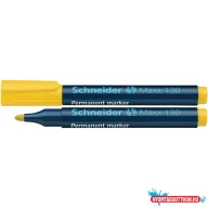   Alkoholos marker 1-3mm, kerek végû Schneider Maxx 130 sárga