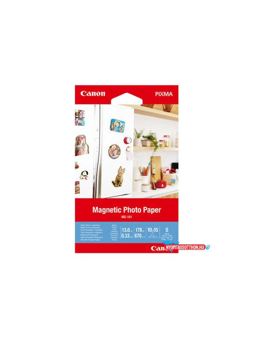 Canon MG-101 mágneses fotópapír (10x15cm, 5 lap, 670g)