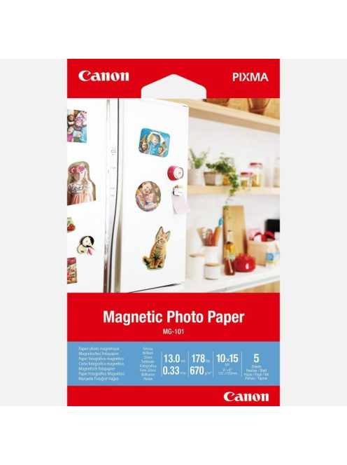 Canon 10x15 MG101 5 sheets 670g Magnetic Photo Paper