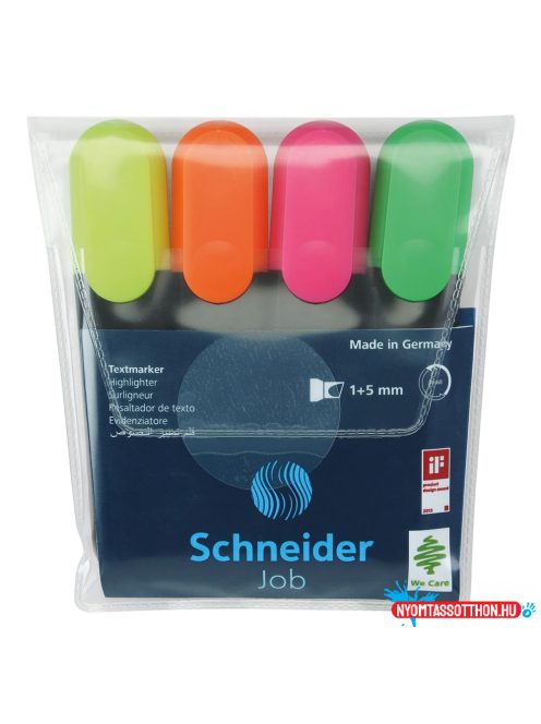 Szövegkiemelõ készlet 1-5mm, Schneider Job 150. 4 különféle  szín