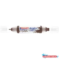   Akril marker 2-3mm, és 5-10mm, 3D kétvégû Edding 5400 barna