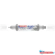   Akril marker 2-3mm, és 5-10mm, 3D kétvégû Edding 5400 ezüst