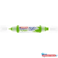  Akril marker 2-3mm, és 5-10mm, 3D kétvégû Edding 5400 sárgászöld