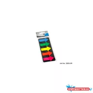   Jelölõcímke 25x45mm, 5x25lap, nyíl Info Notes kék zöld sárga narancssárga rózsaszín
