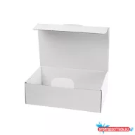   Irattári doboz A4, 375x250x115mm, savmentes, mindkét oldalán fehér