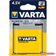   Elem 4,5V 3LR12 Superlife féltartóslapos 1 db/csomag, Varta