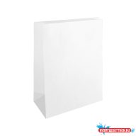 Tasak redős-talpas tasak 40x60x10cm, kraft fehér