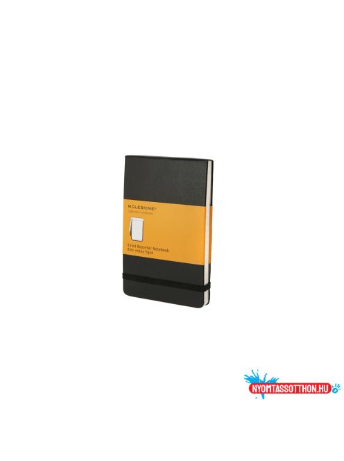 Notesz savmentes vonalas kemény fedeles Moleskine Reporter QP511 fekete