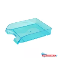   Irattálca mûanyag 550 extra széles 345x270x67mm, Bluering(R), áttetszõ kék