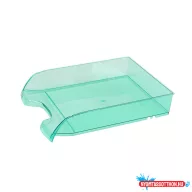   Irattálca mûanyag 550 extra széles 345x270x67mm, Bluering(R), áttetszõ zöld