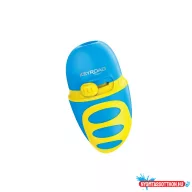   Hegyezõ 1 lyukú tartályos, fedeles, multifunkciós 18 db/display Keyroad Duo Sharpy vegyes színek