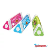   Radír, PVC mentes 24 db/display Keyroad Kaleidoscope vegyes színek