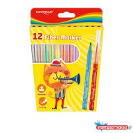   Rostirón, filctoll készlet 2 mm 12 db/bliszter Keyroad vegyes színek