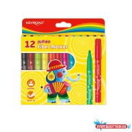   Rostirón, filctoll készlet 5 mm 12 db/bliszter Keyroad Jumbo vegyes színek