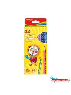   Színes ceruza készlet háromszögletű Keyroad 12 klf. szín