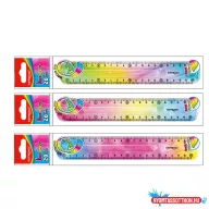 Vonalzó 20 cm, flexibilis Keyroad Flex Draw színátmenetes