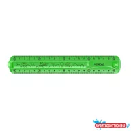 Vonalzó 20 cm, flexibilis Keyroad Flex Draw vegyes színek