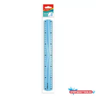 Vonalzó 30 cm, flexibilis Keyroad vegyes színek