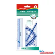 Vonalzó készlet 15 cm, 4 db/bliszter Keyroad