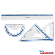 Vonalzó készlet 30 cm, 4 db/bliszter Keyroad
