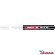 Lakkmarker 1-2mm, kerek Edding 791 fehér