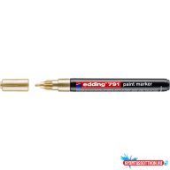 Lakkmarker 1-2mm, kerek Edding 791 arany