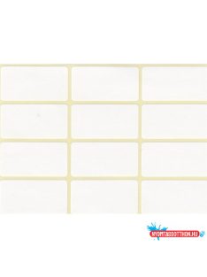 Etikett címke, 20x38mm, 5 lap, 12 címke/lap