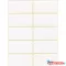 Etikett címke, 25x50mm, 6 lap, 10 címke/lap