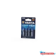 Elem AAA mikro LR03 Longlife Power 4 db/csomag, Varta