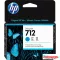 HP 3ED67A Patron Cy 29ml No.712 (Eredeti)