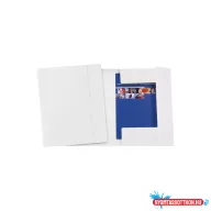 Gumis mappa A4, 600g. FC karton Fornax Glossy fehér