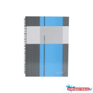   Spirálfüzet A4, 80lap kockás, keményfedelû Marker Linear