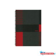   Spirálfüzet A6, 80lap vonalas, keményfedelû Marker Linear