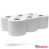   Toalettpapír 2 rétegû közületi átmérõ: 19 cm 100 % cellulóz 12 tekercs/karton Bluering(R) hófehér