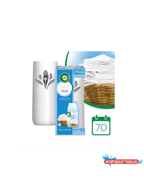 Légfrissítõ készülék utántöltõvel 250 ml. AirWick Freshmatic Friss Ruha